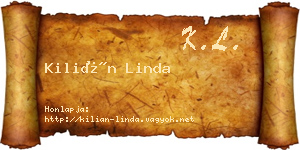 Kilián Linda névjegykártya